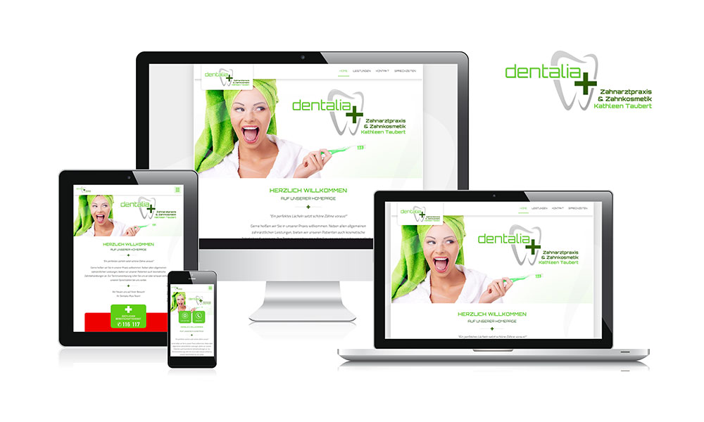Webdesign-Referenz www.dentaliaplus.de