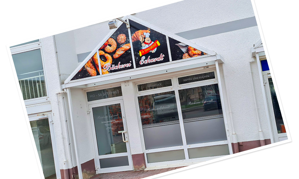 Fensterfolierung Bäckerei Eckardt - Fensterfolierung