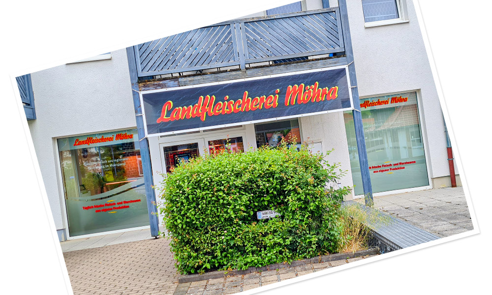 Fensterfolierung Landfleischerei Möhra - Fensterfolierung