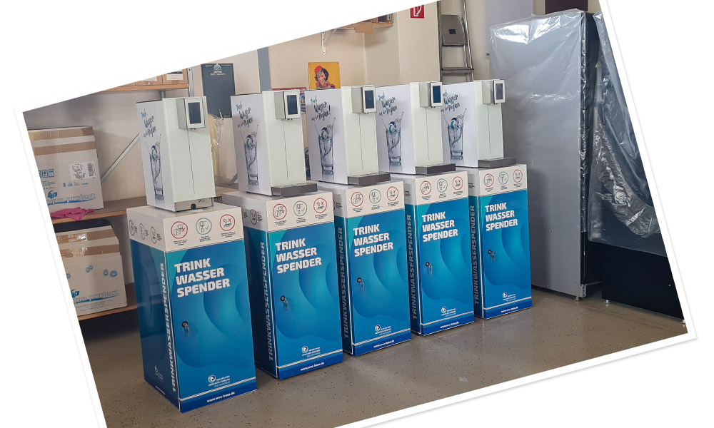 Getränkeautomaten für Wasser und Abwasser-verband Bad Salzungen - Carwrapping