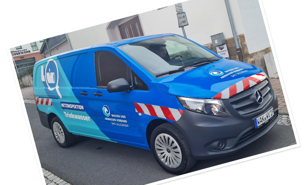 Merceds Vito für Wasser und Abwasser-verband Bad Salzungen - Carwrapping