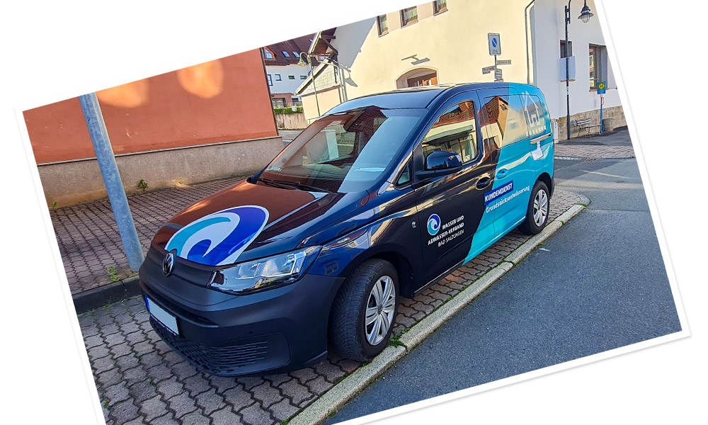 VW Caddy für Wasser und Abwasser-verband Bad Salzungen - Carwrapping