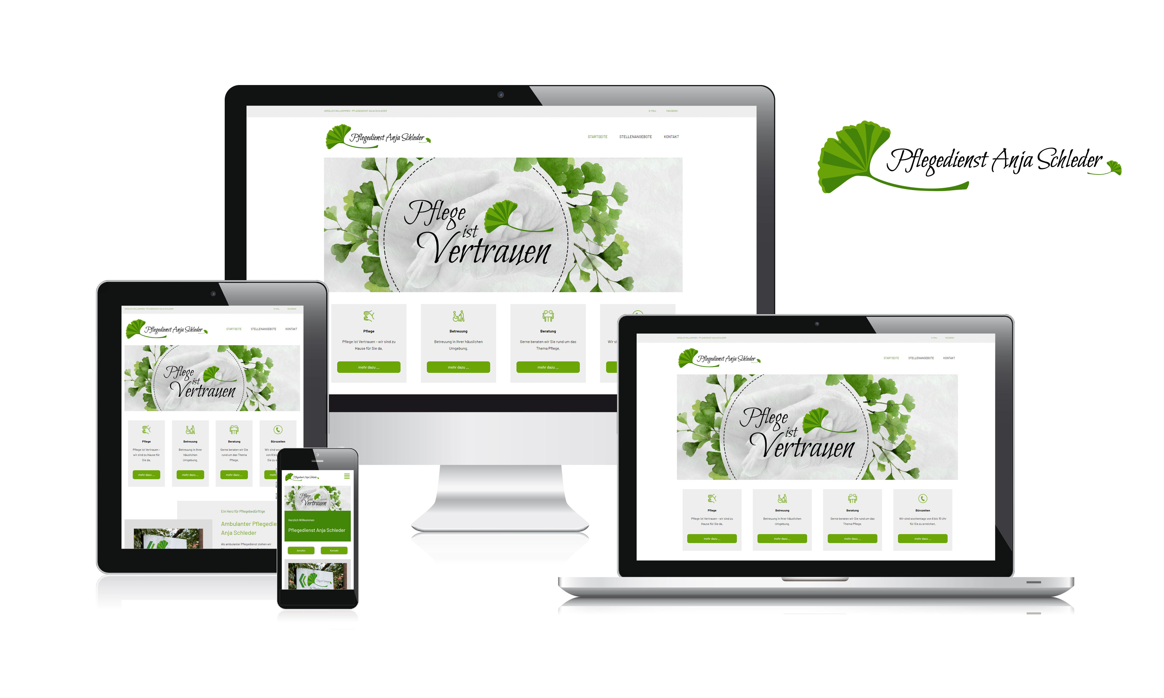 Webdesign-Referenz www.pflegedienst-anjaschleder.de Webdesign-Referenz www.pflegedienst-anjaschleder.de