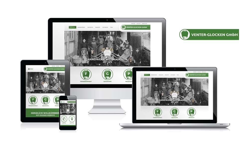 www.venter-glocken.de Webdesign-Referenz www.venter-glocken.de